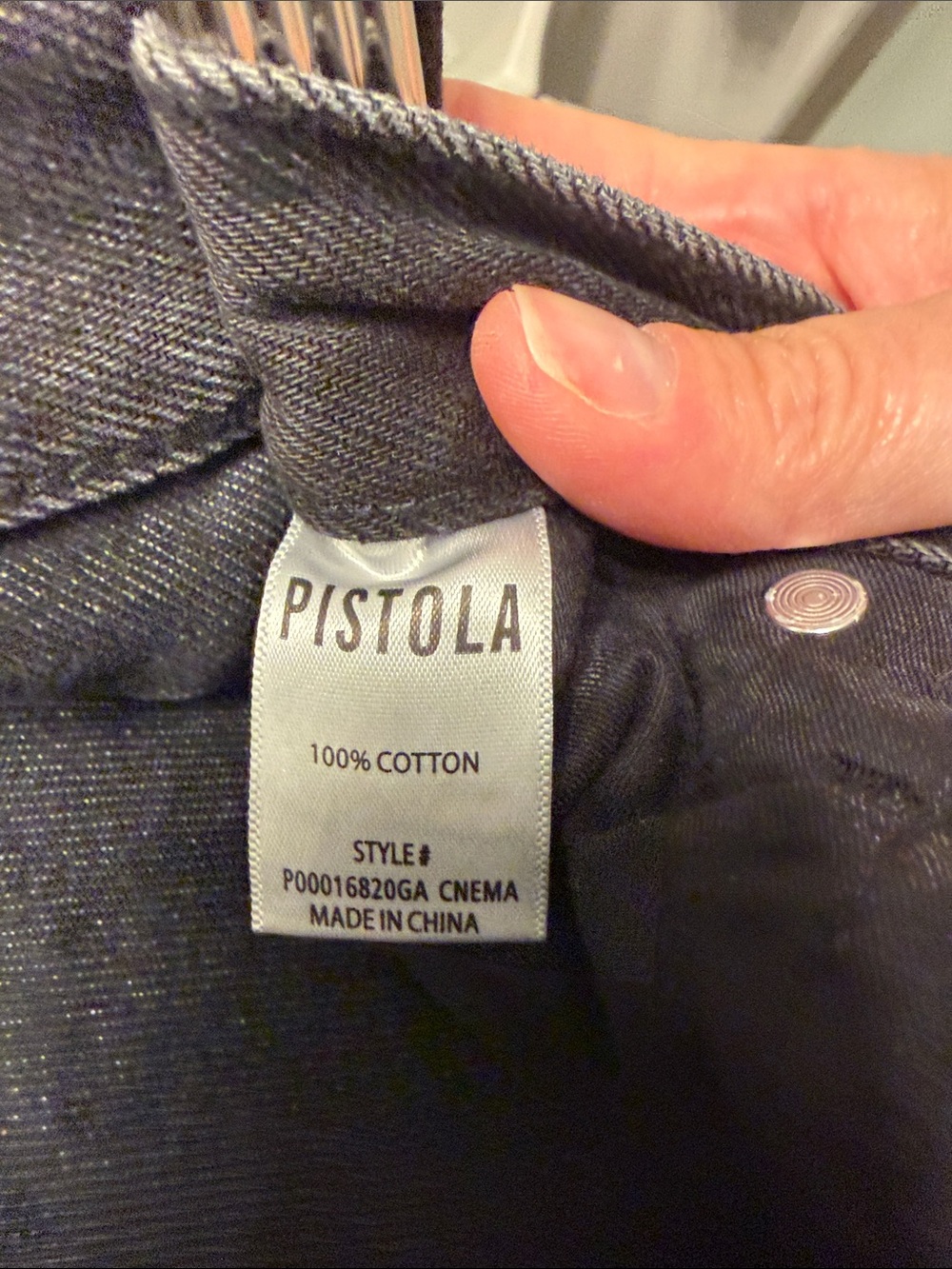 pistola Barrel Black Wide-Leg Jeans 30 - Picture 4 of 4